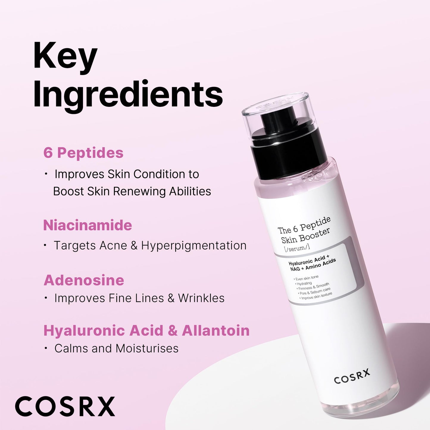 Cosrx The 6x Peptide Collagen Skin Booster toner Serum 150ml