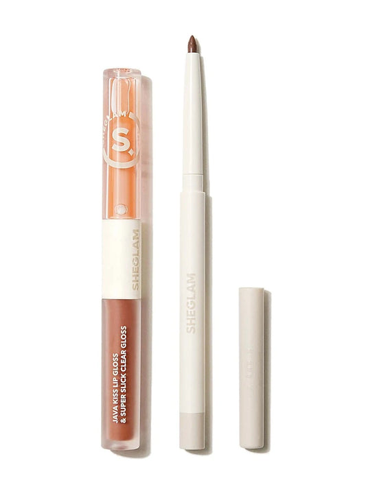 SHEGLAM Soft 90s Glam Lip Liner And Lip Duo Set 3 in 1 HAUTE COCOA