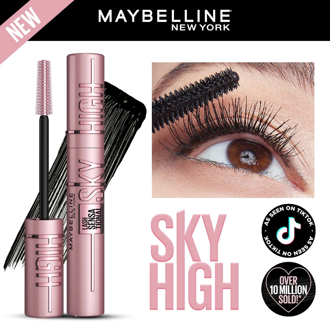 Maybelline New York Lash Sensational Sky High Mascara - Volumizing & Lengthening Black