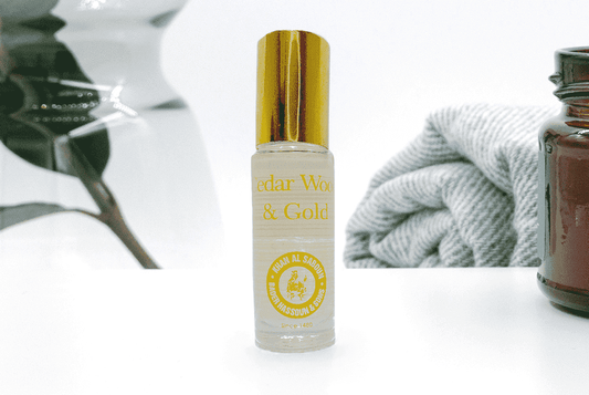 KHAN AL SABOUN Cedar Wood & Pure Gold Body Oil roll on – 5ml