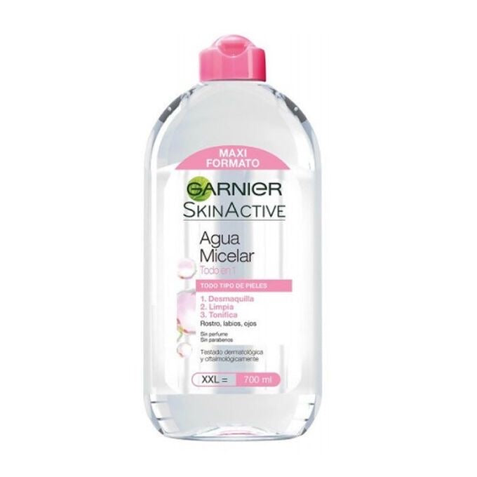 Garnier Micellar Water Facial Cleanser and Makeup Remover Pink for sensitive skin (3 sizes)