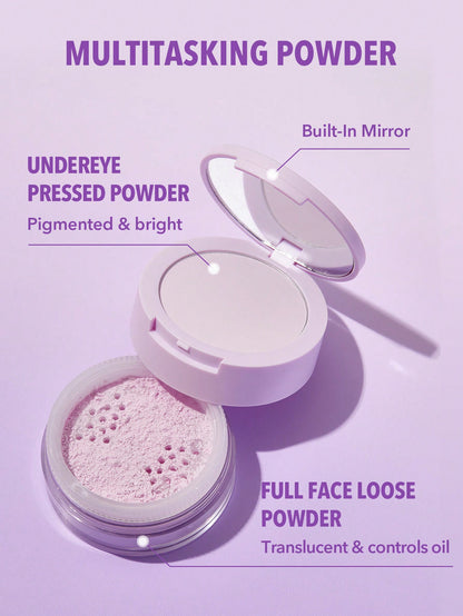 SHEGLAM Insta-Ready Face & Under Eye Setting Powder Duo-Taro