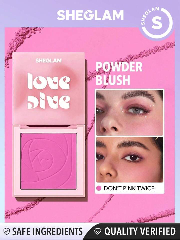 SHEGLAM LOVE DIVE TENDER HEART POWDER BLUSH