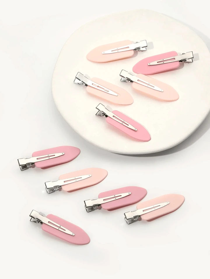 10 Pieces No Bend Hair Clips - No Crease