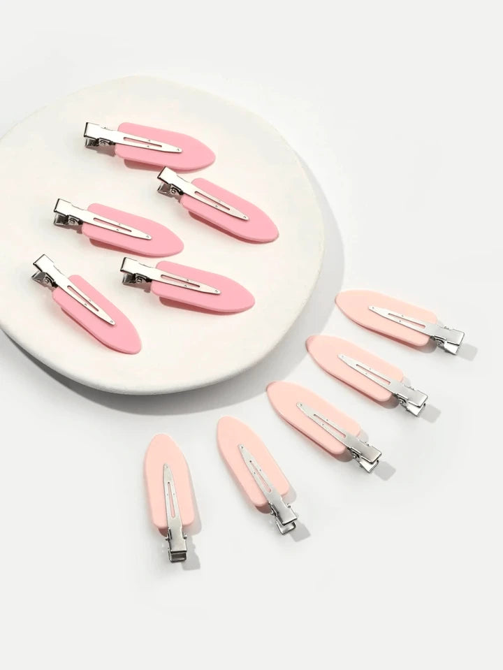 10 Pieces No Bend Hair Clips - No Crease