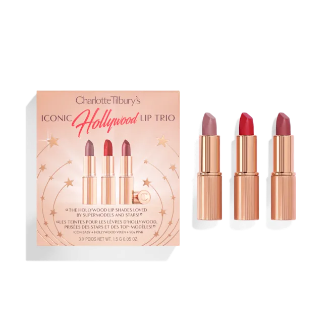 CHARLOTTE TILBURY'S ICONIC HOLLYWOOD LIP TRIO