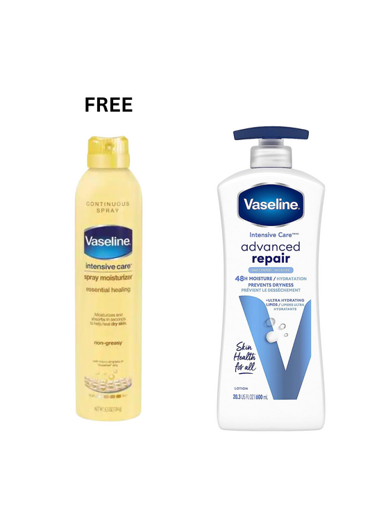 Vaseline Intensive Care Spray Body Lotion For Dry Skin + Body Lotion